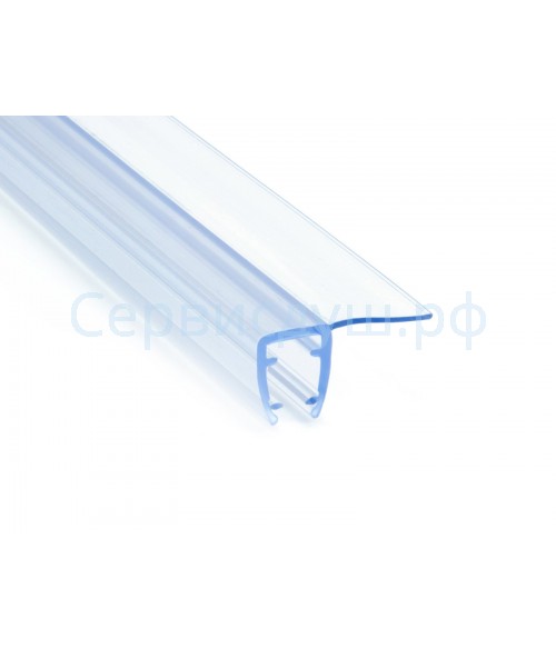 Уплотнитель для стекла душевой кабины  4 мм (длина 1,9 м.) (ресничка) Материал-силикон